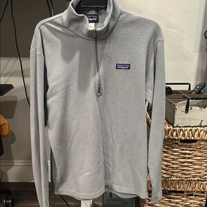 Patagonia Gray Zip Up Sweater